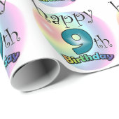 Happy 9th Birthday ラッピングペーパー (ロールコーナー)