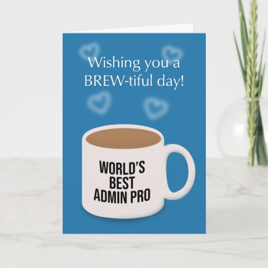 Happy Admin Pro Day Cup of Coffee Umous シーズンカード (正面)
