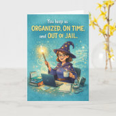 Happy Admin Pro Day - You're a Wizard! カード (黄色い花)