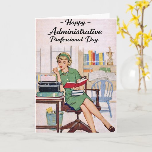 Happy Administrative Professional Day  カード (黄色い花)