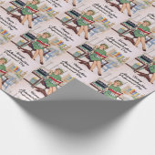 Happy Administrative Professional Day, Retro ラッピングペーパー (角)