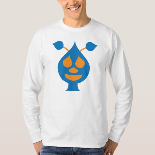 Happy Alien Long Sleeve T-Shirt Tシャツ (正面)