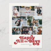 Happy All the日フォトレッド シーズンカード (正面/裏面)