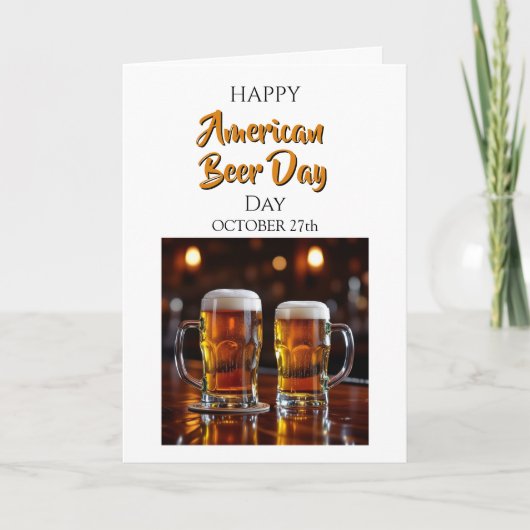Happy American Beer Day | October 27th カード (正面)