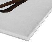 Happy American bison buffalo illustration カッティングボード (角)