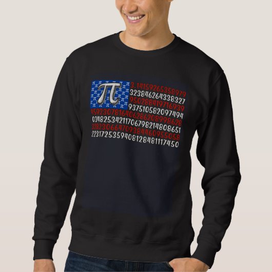 Happy American flag Pi day Mathematics Pi School T スウェットシャツ (正面)