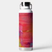 Happy and Bright Colorful Mixed Media ウォーターボトル (背面)