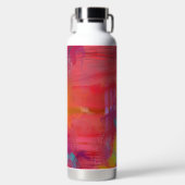 Happy and Bright Colorful Mixed Media ウォーターボトル (正面)