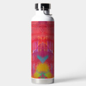 Happy and Bright Colorful Mixed Media ウォーターボトル (左面)