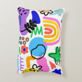 Happy and colorful abstract designs アクセントクッション (裏面(縦))