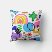 Happy and colorful abstract designs クッション (裏面)