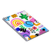 Happy and colorful abstract designs ノートブック (右側)