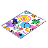 Happy and colorful abstract designs ノートブック (左側)
