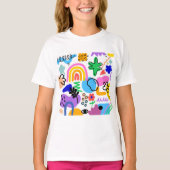 Happy and colorful abstract designs tシャツ (正面)