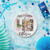 Happy and Faborous 40th Birthday 数々の Photo ペーパープレート (パーティー)