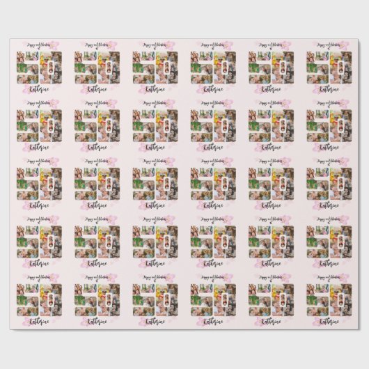 Happy and Faborous 50誕生日数々の写真 ラッピングペーパー (フラット)