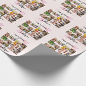 Happy and Faborous 50誕生日数々の写真 ラッピングペーパー (角)