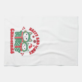 Happy and Meowy Christmas Cats キッチンタオル