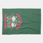 Happy and Meowy Christmas Cats 1 キッチンタオル (横)