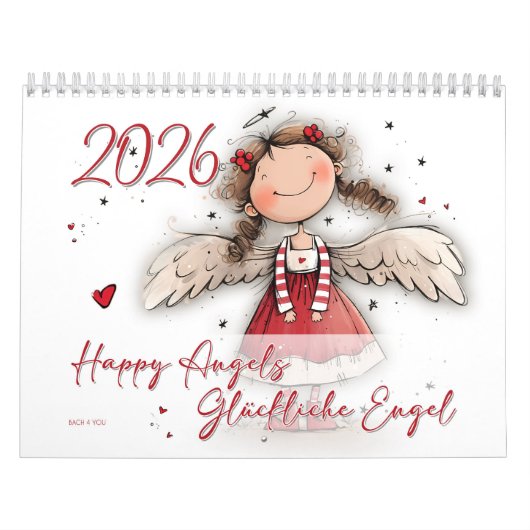 Happy Angels – Glückliche Engel 2026 カレンダー (カバー)
