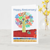 Happy Anniversaryカードと新フォントby Jo Images カード (黄色い花)