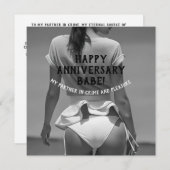 Happy Anniversaryセクシーいけなカスタマイズ サンキューカード (正面/裏面)