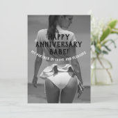 Happy Anniversaryセクシーいけなカスタマイズ 招待状 (スタンド正面)