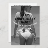 Happy Anniversaryセクシーいけなカスタマイズ 招待状 (正面/裏面)