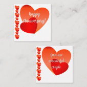 Happy Anniversaryノートカード ノートカード (正面/裏面)