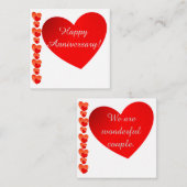 Happy Anniversaryノートカード ノートカード (正面/裏面)