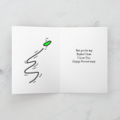 Happy Anniversary, おもしろいDisk Golf Basket Case カード (内部)