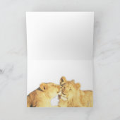 Happy Anniversary – ライオンペアZambezi National Pa カード (内部)