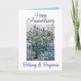 Happy Anniversary Best Wishes Butterfly Bush カード