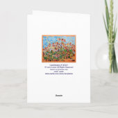 Happy Anniversary Best Wishes Coneflowers カード (裏面)