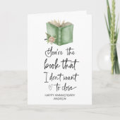 Happy Anniversary Book Lovers Gift I Love You カード (正面)