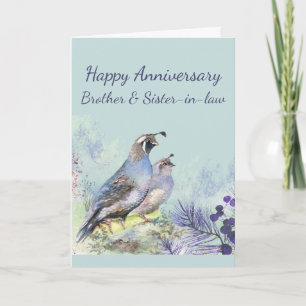Happy Anniversary Brother & Sister-in-law カード