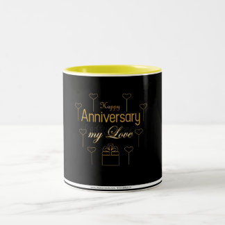 **HAPPY ANNIVERSARY** COFFEE MUG ツートーンマグカップ