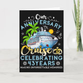 Happy Anniversary Cruise Celebrating 43 Years Coup カード (正面)