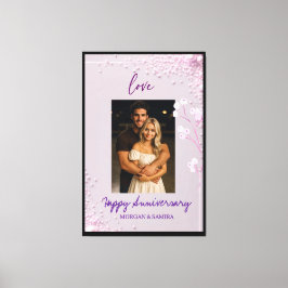Happy Anniversary Custom キャンバスプリント