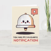 Happy Anniversary Cute Funny Notification Card カード (正面)