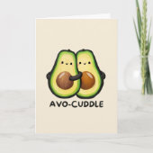 Happy Anniversary Cute Funny Simple Avocado Card カード (正面)