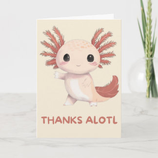 Happy Anniversary Cute Funny Simple Axolotl Card カード