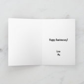 Happy Anniversary Cute Funny Simple Banana Card カード (内部)