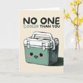 Happy Anniversary Cute Funny Simple Coolbox Card カード (黄色い花)