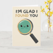 Happy Anniversary Cute Funny Simple Glass Card カード (黄色い花)