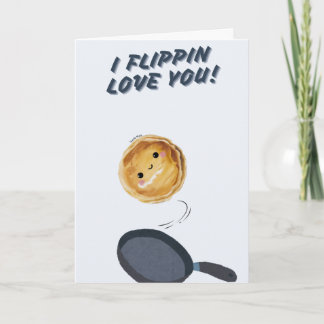 Happy Anniversary Cute Funny Simple Pancake Card カード