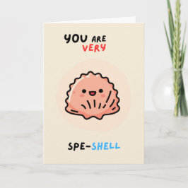 Happy Anniversary Cute Funny Simple Shell Card カード