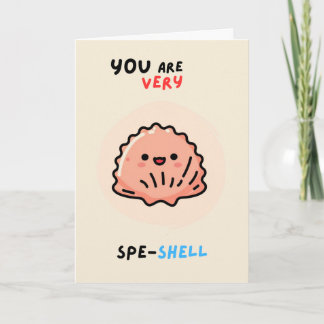 Happy Anniversary Cute Funny Simple Shell Card カード