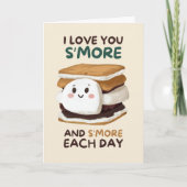 Happy Anniversary Cute Funny Simple Smore Card カード (正面)