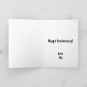 Happy Anniversary Cute Funny Simple Tomato Card カード (内部)